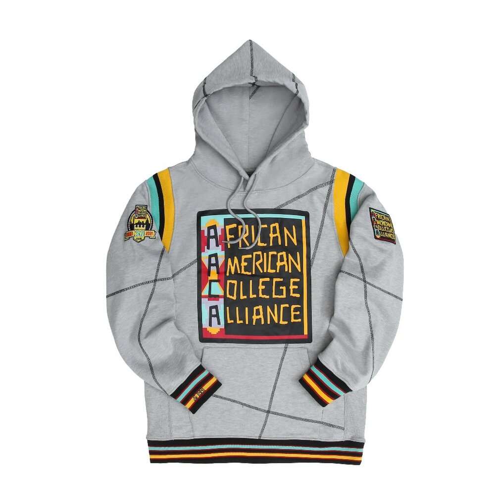 AACA 90s Style Hoodie Hip Hop Colorblock Sweatshirt HBCU Pride Gear, Gray